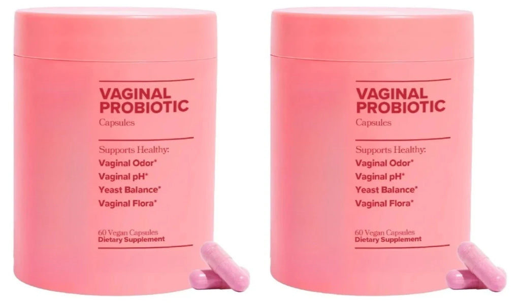 Women's Probiotic Capsules 60 Count Nutrition Supplement with Lactobacillus & Prebiotics Promote Gut Wellness and PH Balance