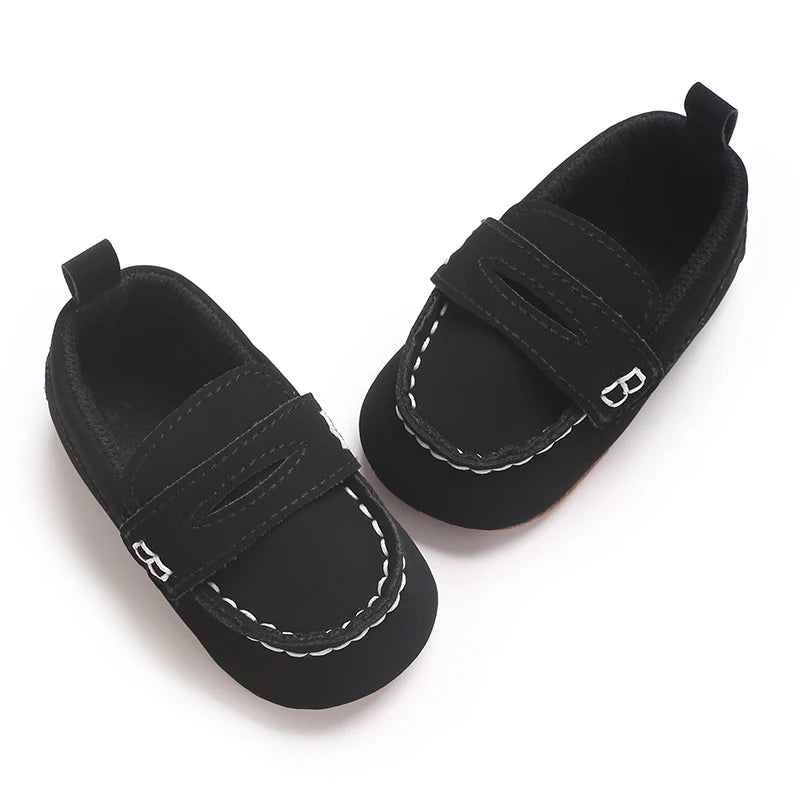 Solid Color Baby Casual Soft Soled Walking Shoes Suitable For 0-1 Year Old Infants And Toddlers Bean Shoes And Forefoot Shoes