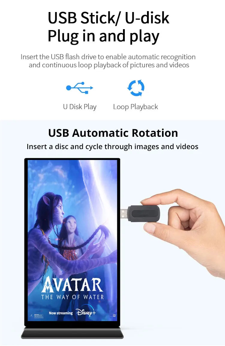 OEM 70 75 86 inch vertical full screen LCD kiosk floor rack advertising display totem indoor digital signage poster