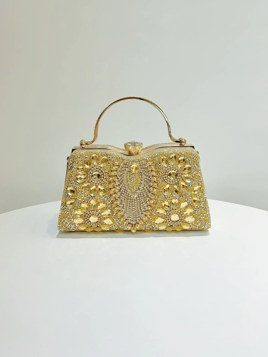 Rhinestone Women Evening Clutch Shiny Dinner Party Handbag Match For Dress Shoulder Crossbody Bag Cosmetic Phone Storage