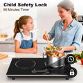 Induction Cooktop 4000 W Countertop burners with Knob Control