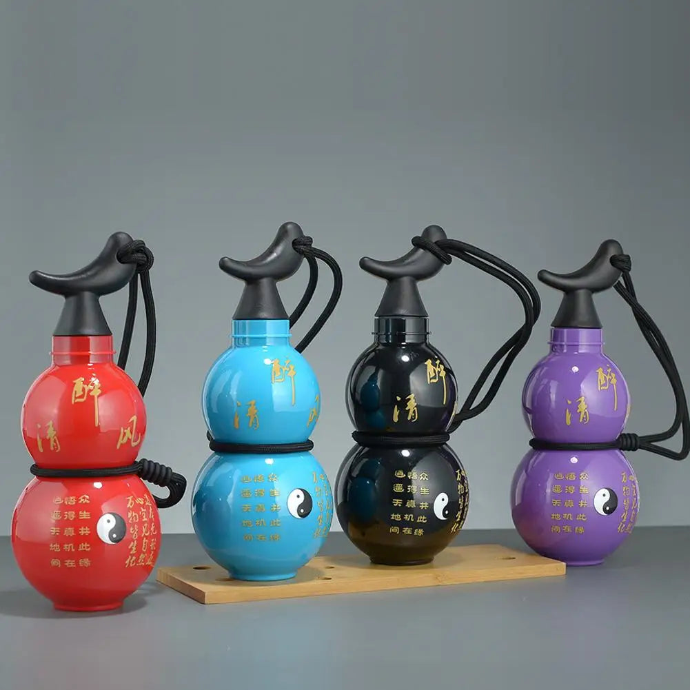 750ml Chinese Retro-Inspired Gourd Water Bottle Large Capacity Outdoors Leak-proof Water Sports Bottle King Wukong Drinking Cup
