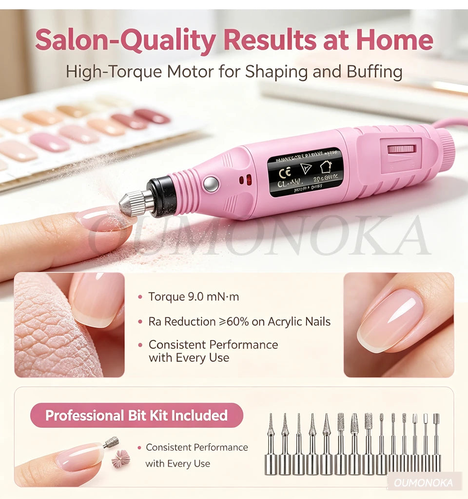 Professional Electric Nail Drill Machine Lathe Kit Nail Sander File for Manicure Cutter Set Art Supplies Salon Grinder Tools