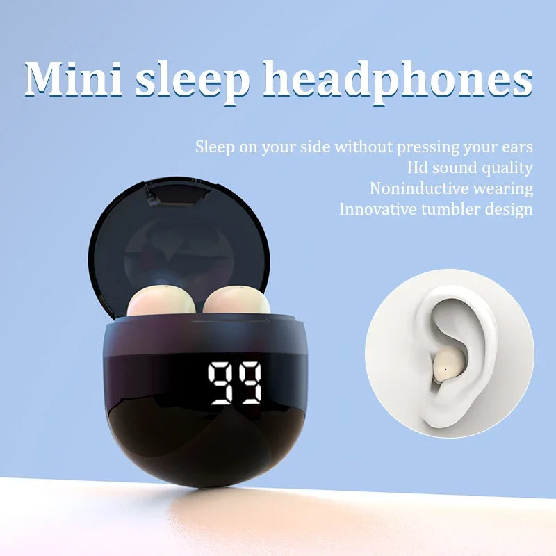 Wireless In-ear Headphones Bluetooth 5.4 Earphone Control Sport Headset Waterproof Microphone Music for Tumbler Design Mini Tiny
