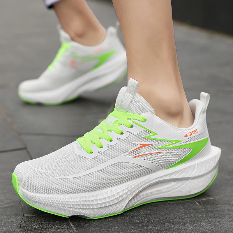 Running Shoes Carbon Board Speciality Marathon Men Sports Breathable Lightweight Women's Comfortable Athletic Nonskid Sneakers