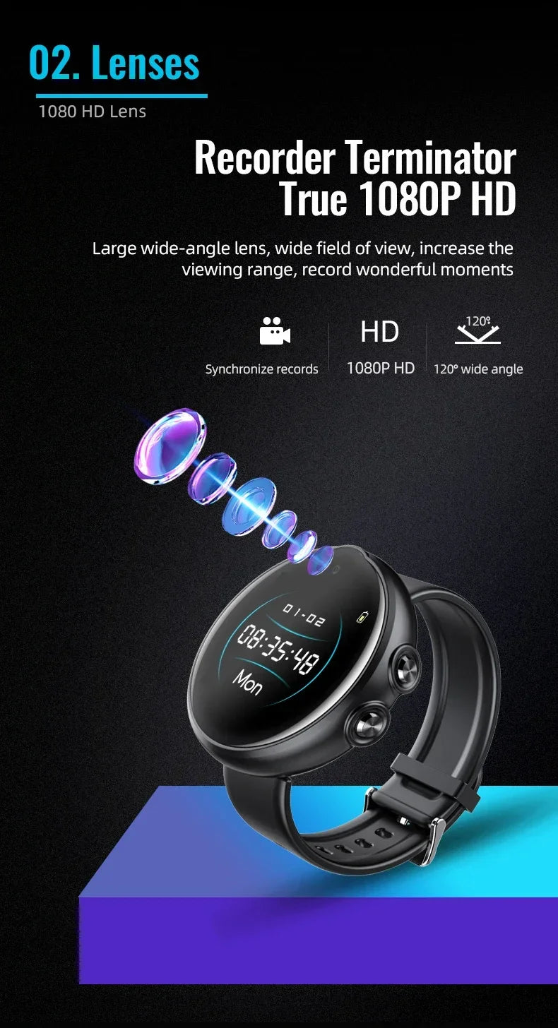Mini Cam Sports Watch 1080P HD 3in1 Camera Wearable Camera Portable Sports DV Bracelet Camera Voice Recorder Hidden TF Card