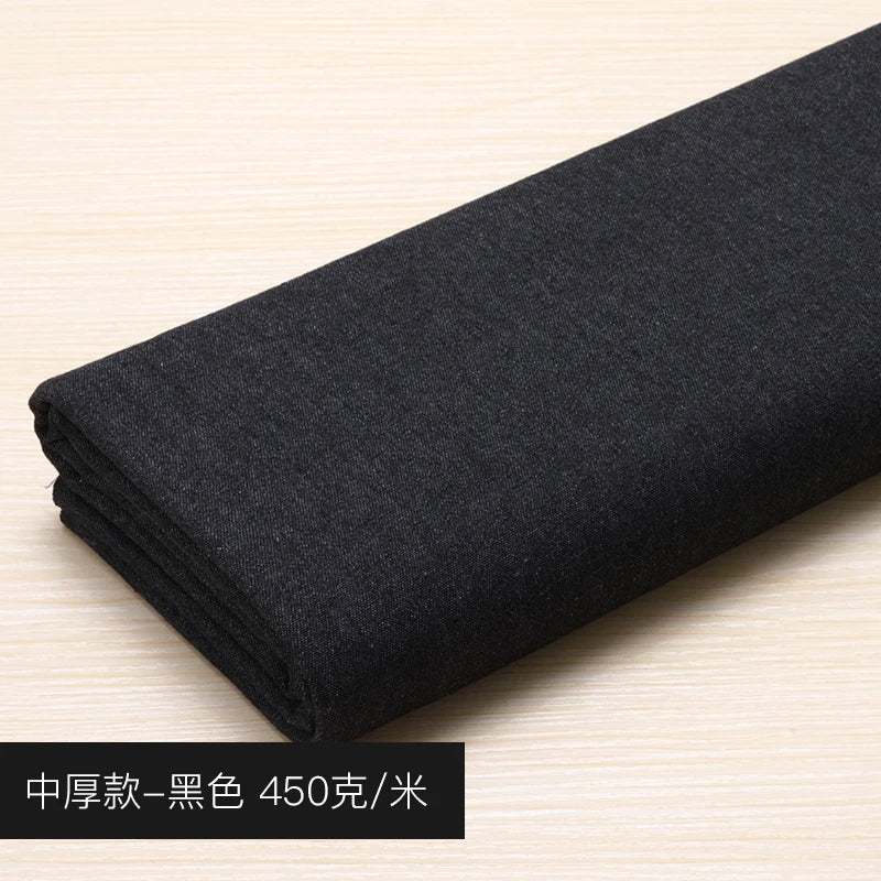 Washed Denim Jeans Fabric Cotton By The Meter for Needlework Dress Skirt Shirt Jacket Pants Diy Sewing Wearable Soft Cloth Blue
