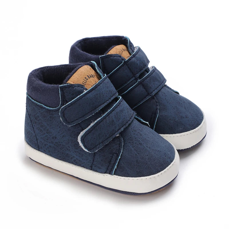 Spring and Autumn Seasonal Collection 0-1 Year Old Baby Shoes Soft Bottom High Top Baby Shoes Baby Shoes Learning Shoes