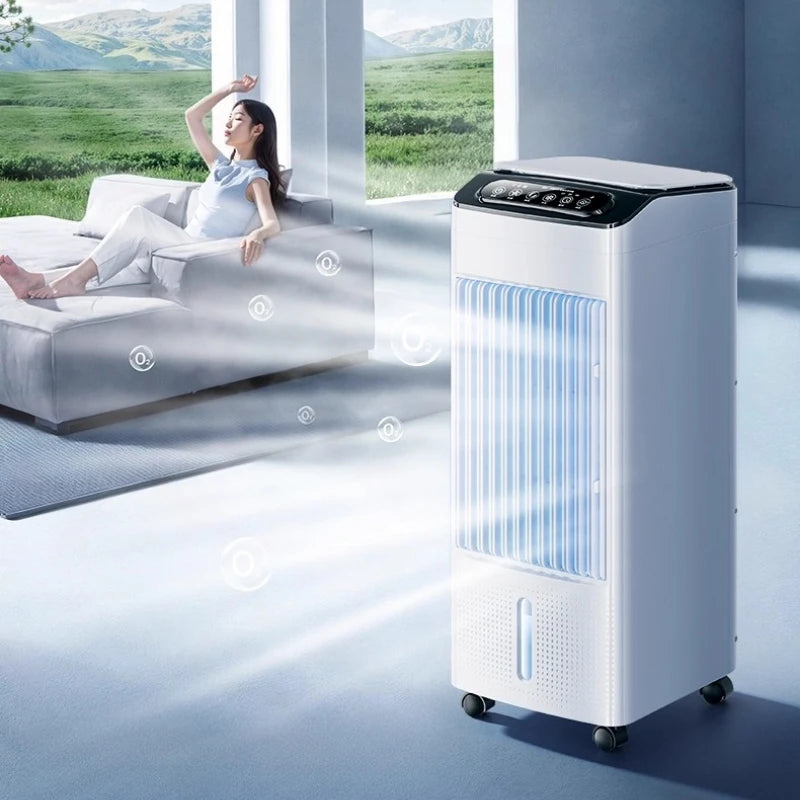 Air conditioning fan air cooler household bedroom silent small mobile water-cooled fan  air cooler  ventilador portátil