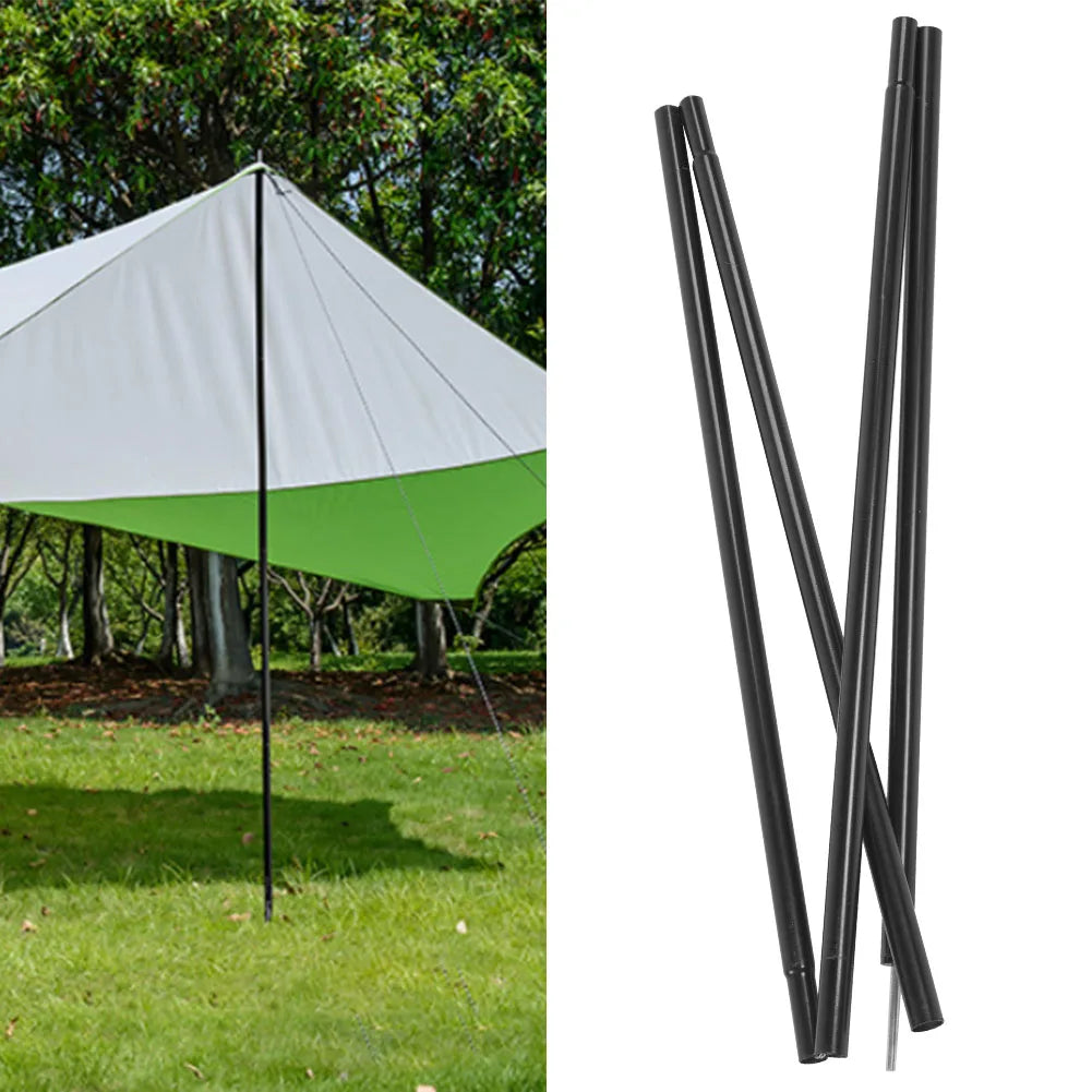 2m Iron Tent Rod Tent  Tent Pole Outdoor Iron Tent Shelter Canopy Supporting Folding Rod Pole for Hiking Camping Tent Rod