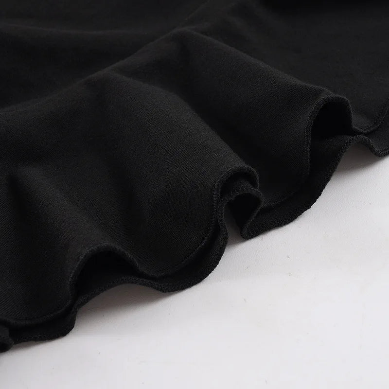 Fashionable Deep V-Neck Lace Panel Slim Fit Sexy Pleated Short Skirt Dress High Waist Milk Fiber Long Sleeve for Neutral Use