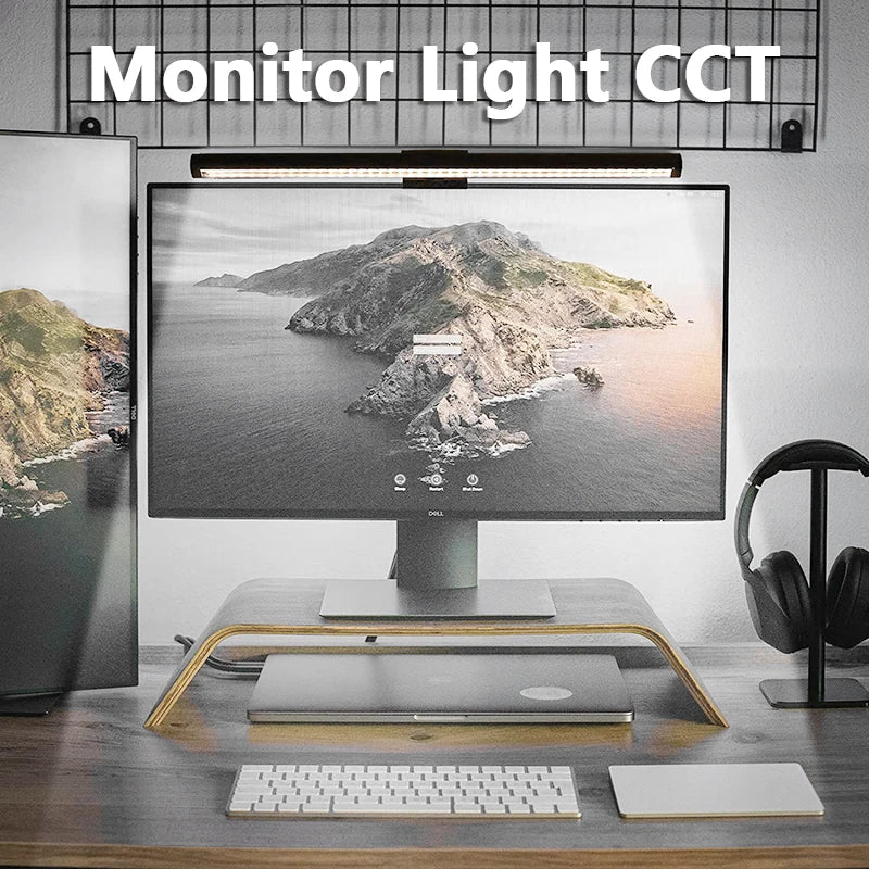 LED Monitor Light Bar RGB Desk Lamp Dimmable Office Eye-caring Table Lamps for Study Reading Computer Screen Hanging Light 40cm
