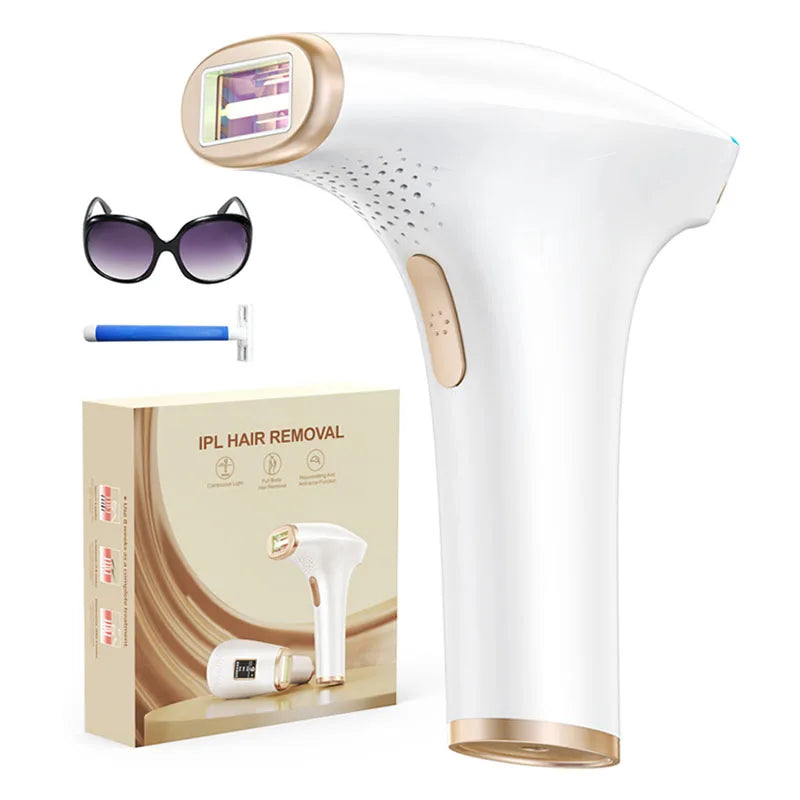 IPL Hair Removal IPL 999900 Flashes HR/RA/SC 3 in 1 Epilator Device 5c㎡ Flash Window 17.6J for Facial Legs Arms Bikinis Whole Body Use