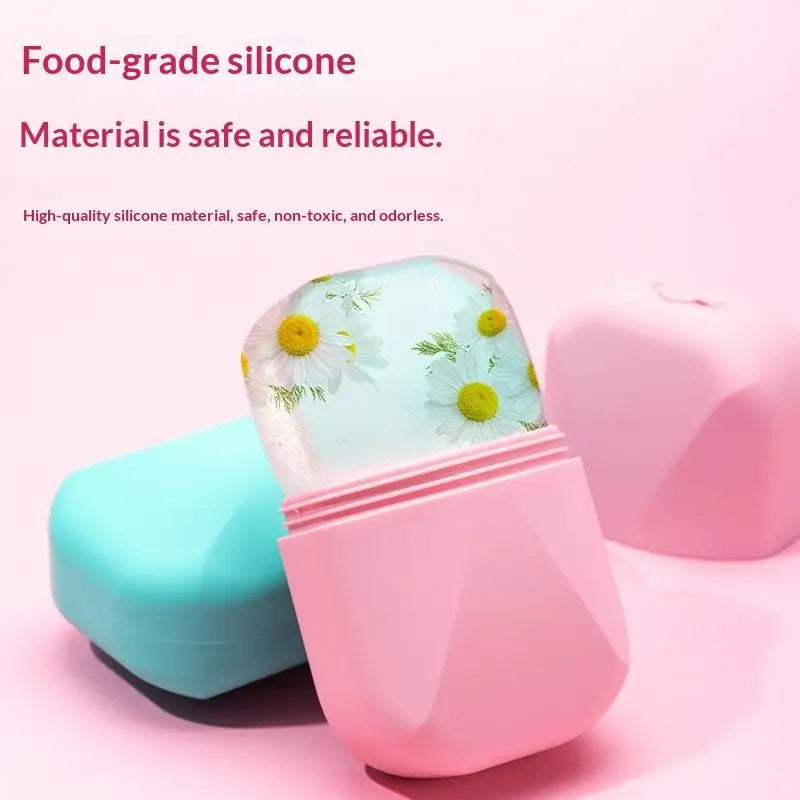 Face Lifting Facial Massager  Portable Silicone Ice Roller For Face Beauty Skin Care Tools Reusable  Trays Eyes And Neck