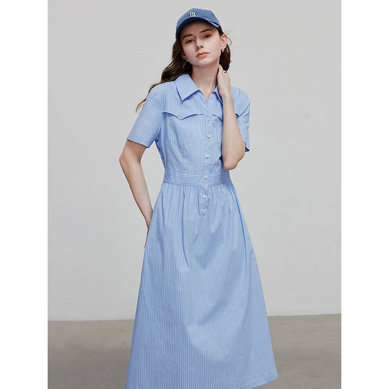 TOYOUTH Women Dress 2025 Summer New Elegant Dress 8529020