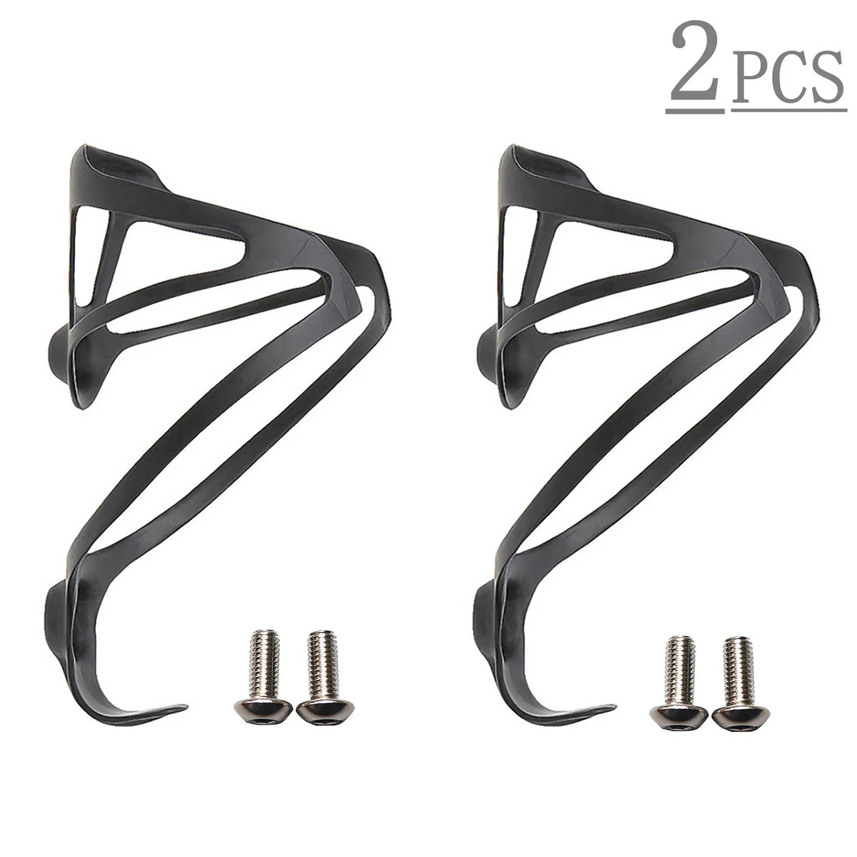2Pcs Full Carbon Fiber Bicycle Water Bottle Cage MTB Road Bike Bottle Holder Ultra Light Cycle Equipment Matte/Glossy 4 Colors 1