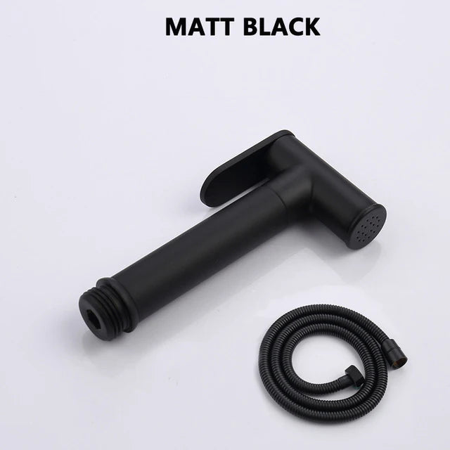 Brass Handheld Toilet Bidet Sprayer Set Accessories Black Bidet Faucet for Bathroom Sprayer Shower Head Self Cleaning White