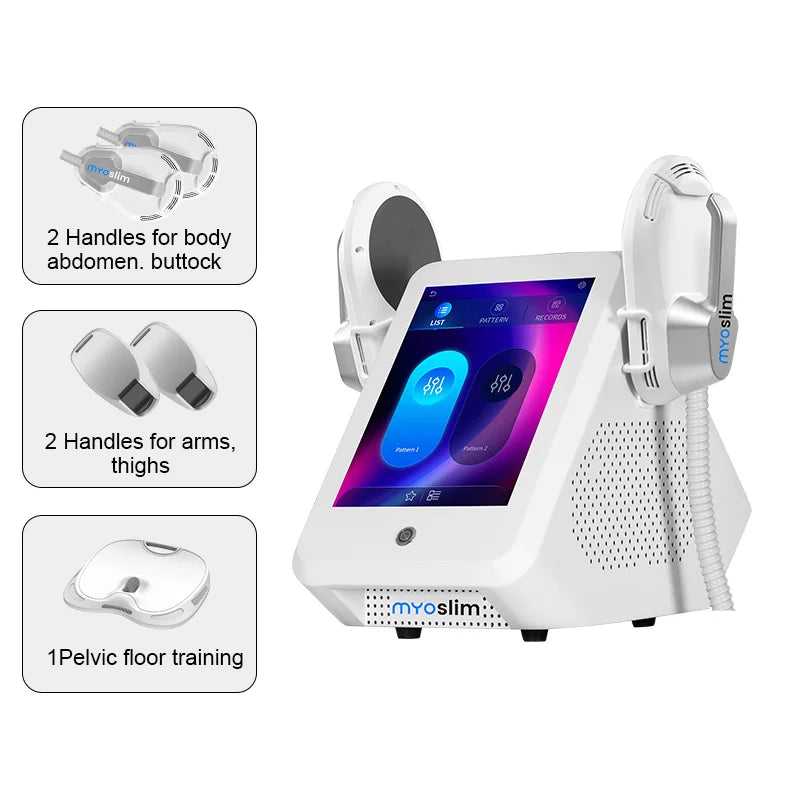 EMS Body Sculpt Machine RF Sculpting Weight Loss Burning Fat Slimming Muscle Stimulation Equipment 6500W HI-EMT MYOslim