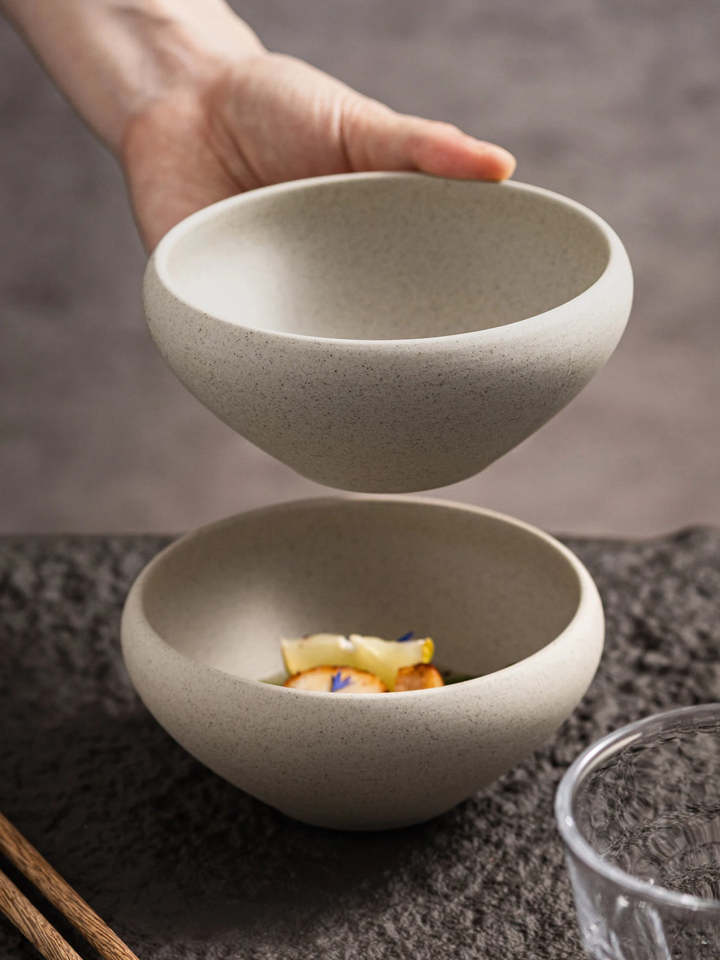 Retro Ceramic Soup Bowl Yogurt Bowl Rice Bowl Oatmeal Bowl Home Use Thick Earthenware Vintage Style Dining Utensils