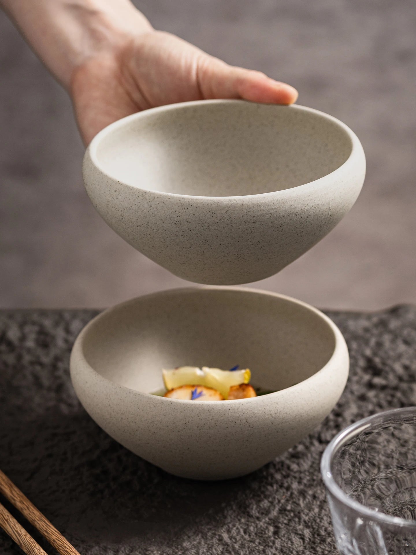 Retro Ceramic Soup Bowl Yogurt Bowl Rice Bowl Oatmeal Bowl Home Use Thick Earthenware Vintage Style Dining Utensils