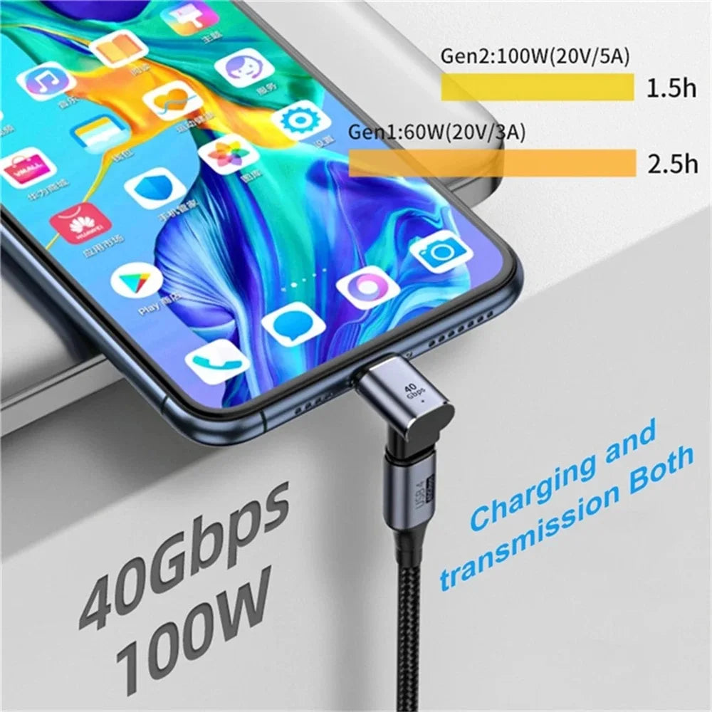 100W Type C Adapter OTG 40Gbps Magnetic Fast Data Transfer Tablet USB 4.0 Charging Converter for Phone Macbook Air Pro Laptop