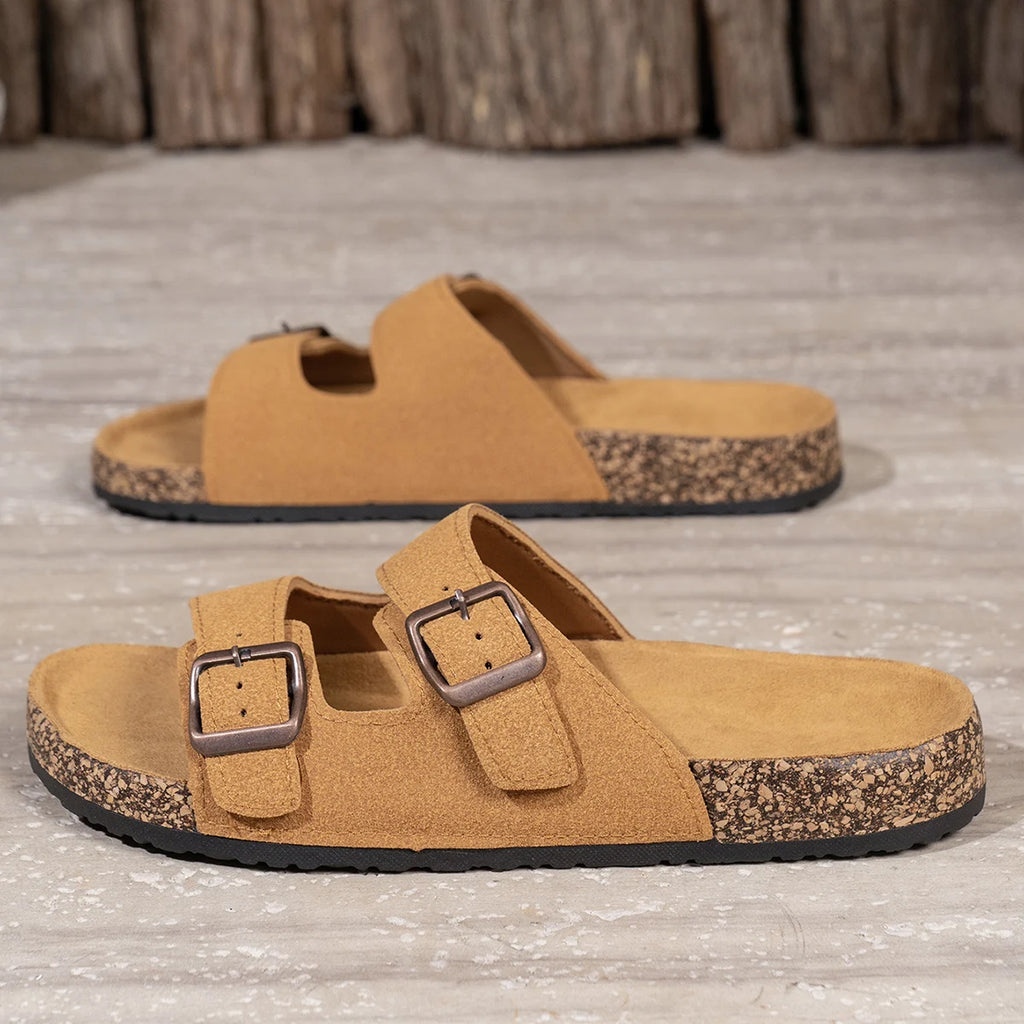 Men's Fashion Slippers, Casual and Comfortable Thick-Soled Wear-Resistant Casual Non-Slip Home Outing Beach Shoes