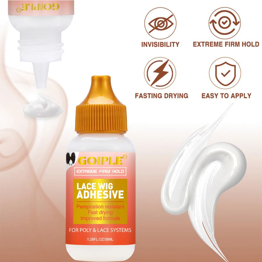GOIPLE Wig Installation Kit Set with Lace Tint Mousse Melting Spray Wig Glue Remover Wax Stick Edge Control & Tools Wig Kit for Beginners & Daily Wear