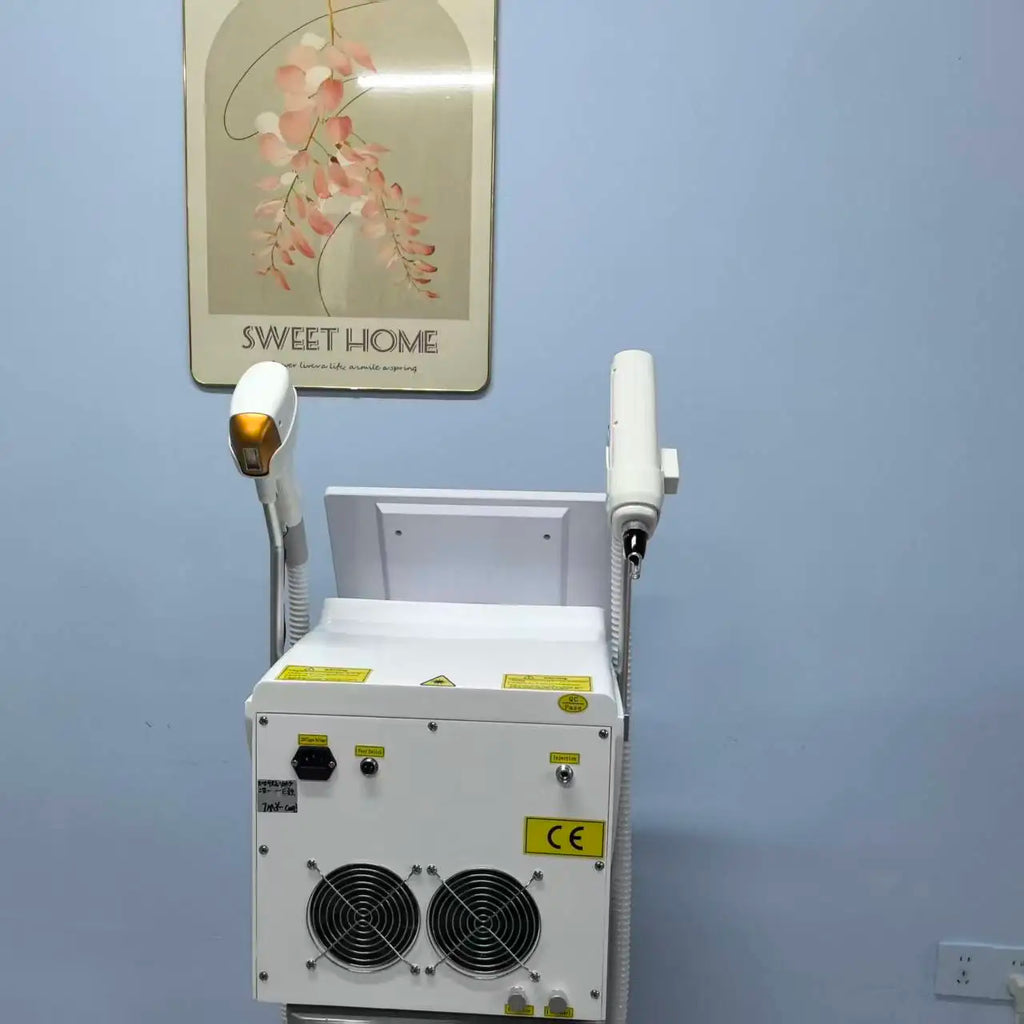 Myoslim 2In1 FAC 10Bars Diode 808 Lase Hair Removal Machin Picosecond Tattoo Removal Machine 4Wavelength Skin Rejuvenation