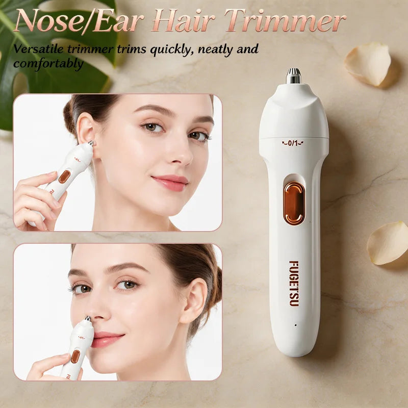 2026 New Ladies 3 in 1 Electric Hair Removal Set Portable Multi Head Shaver Painless for Face Legs Underarm Bikini