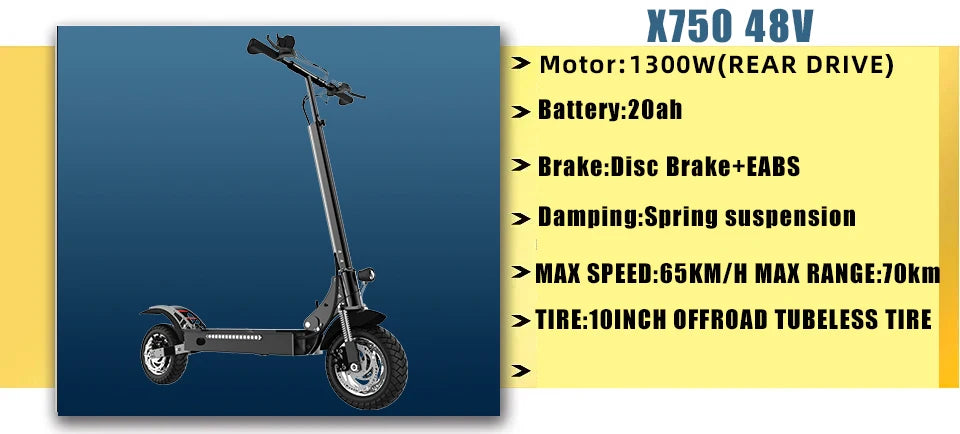 Single/Dual Motor Electric Scooter for Adults Max Speed 85km/h 500-6000W 30-100KM Range Foldable E-Scooter 10inch 11inch Tire