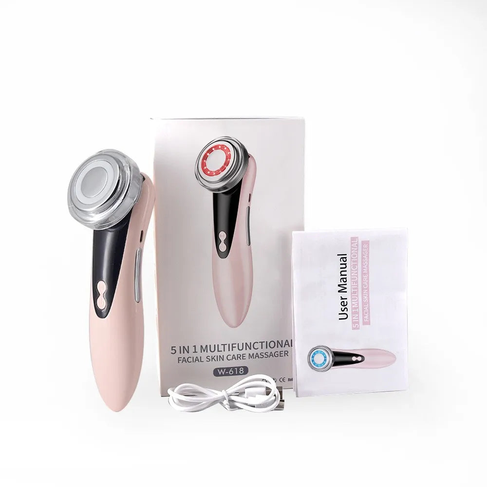 EMS Microcurrent Facial Beauty Device Electric Facial Massager Portable Skincare Tool for Daily Facial Tightening Care