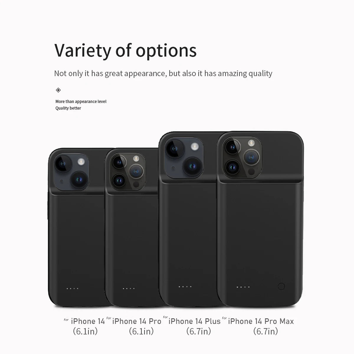 Smart battery Charger Case For iPhone 11 12 13 14 Pro Max XR XS Max 13 Mini Portable Power Bank Charging Cover batterie externe