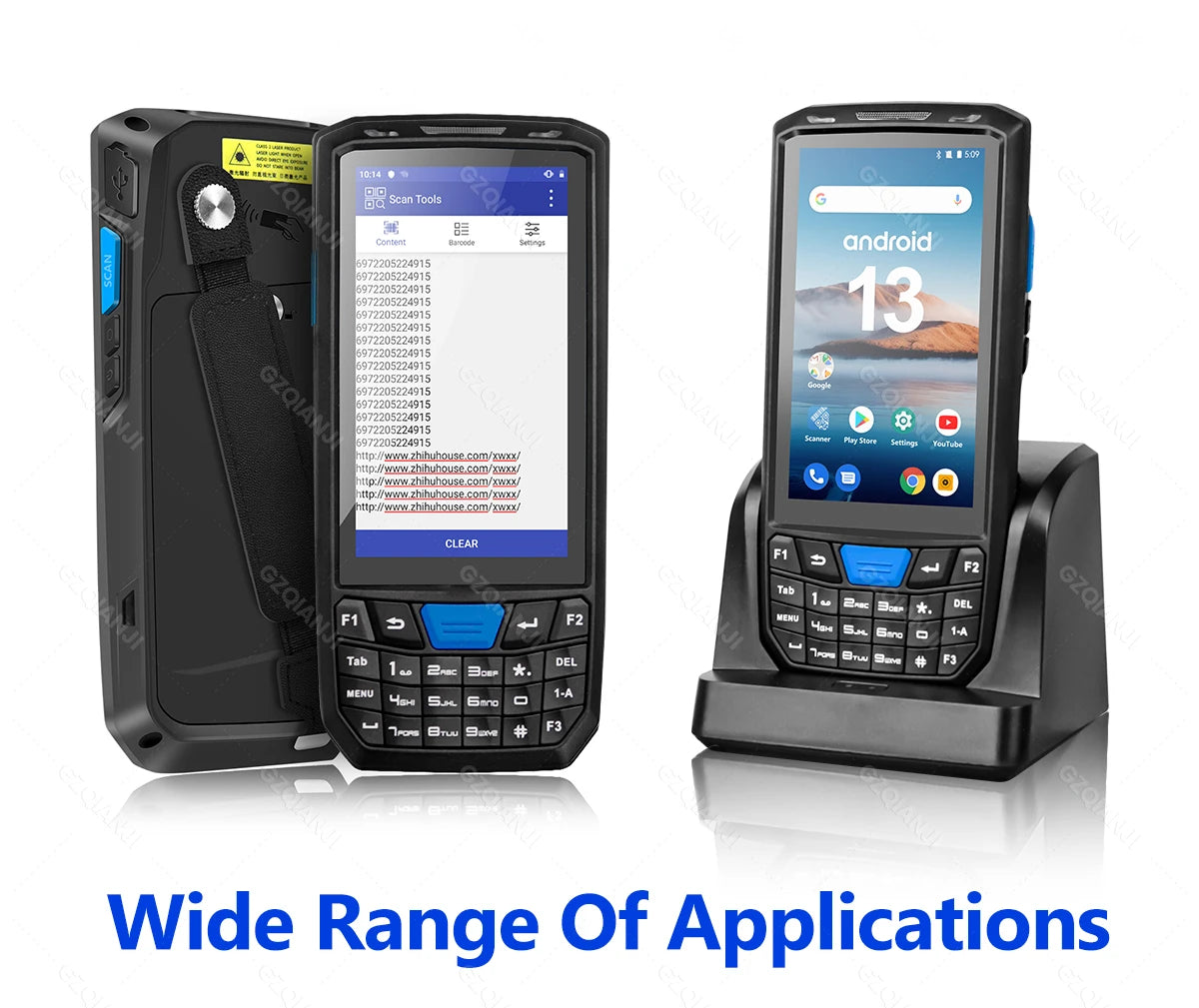 Android 13 PDA Rugged Handheld Terminal PDA Data Collector Honeywell 1D 2D QR Barcode Scanner Inventory Wireless 4G GPS POS PDA