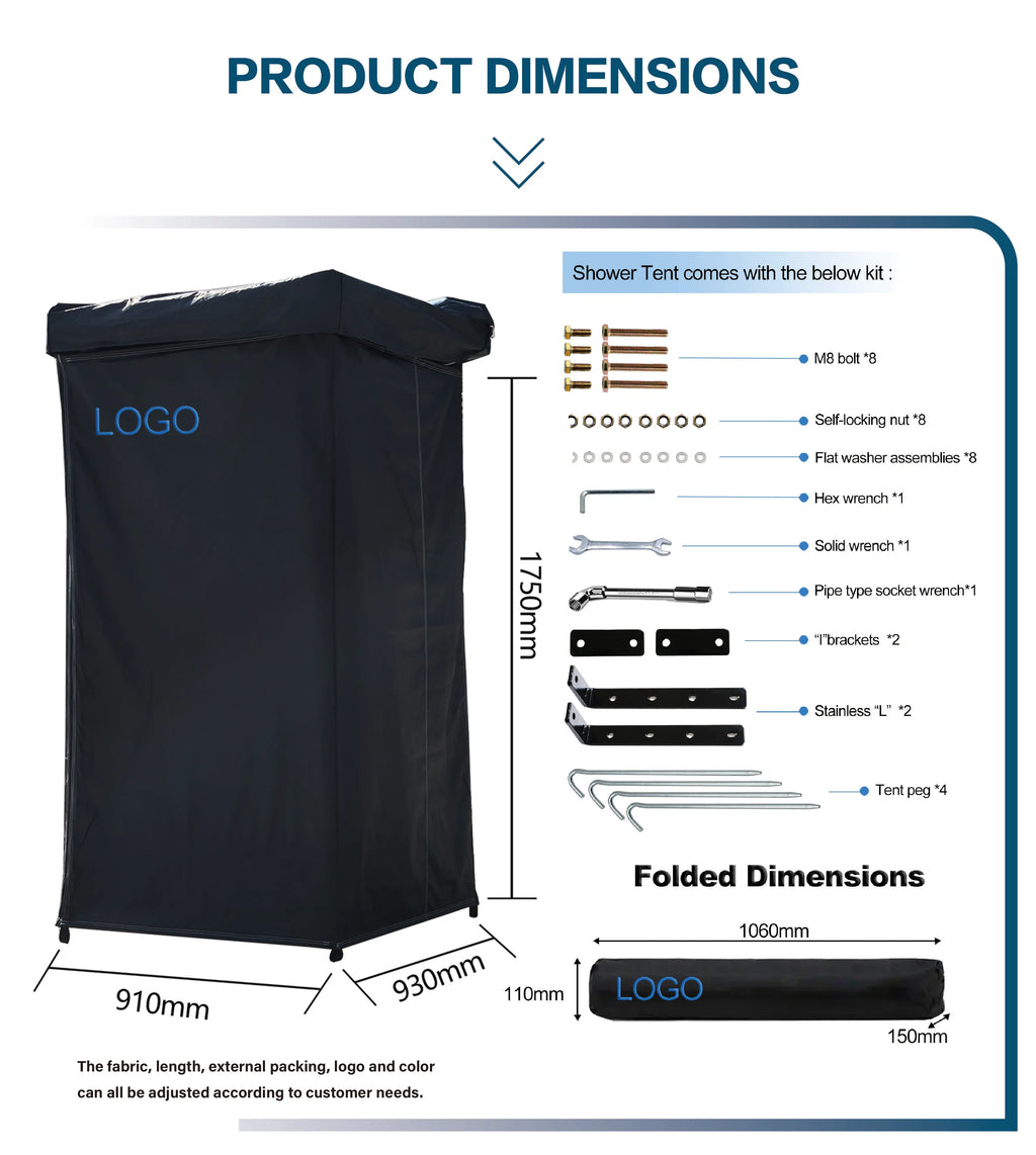Camp Shower Awning up Fast Open Outdoor Camping Shower Tent Wholesale Portable Shower Room Outdoor