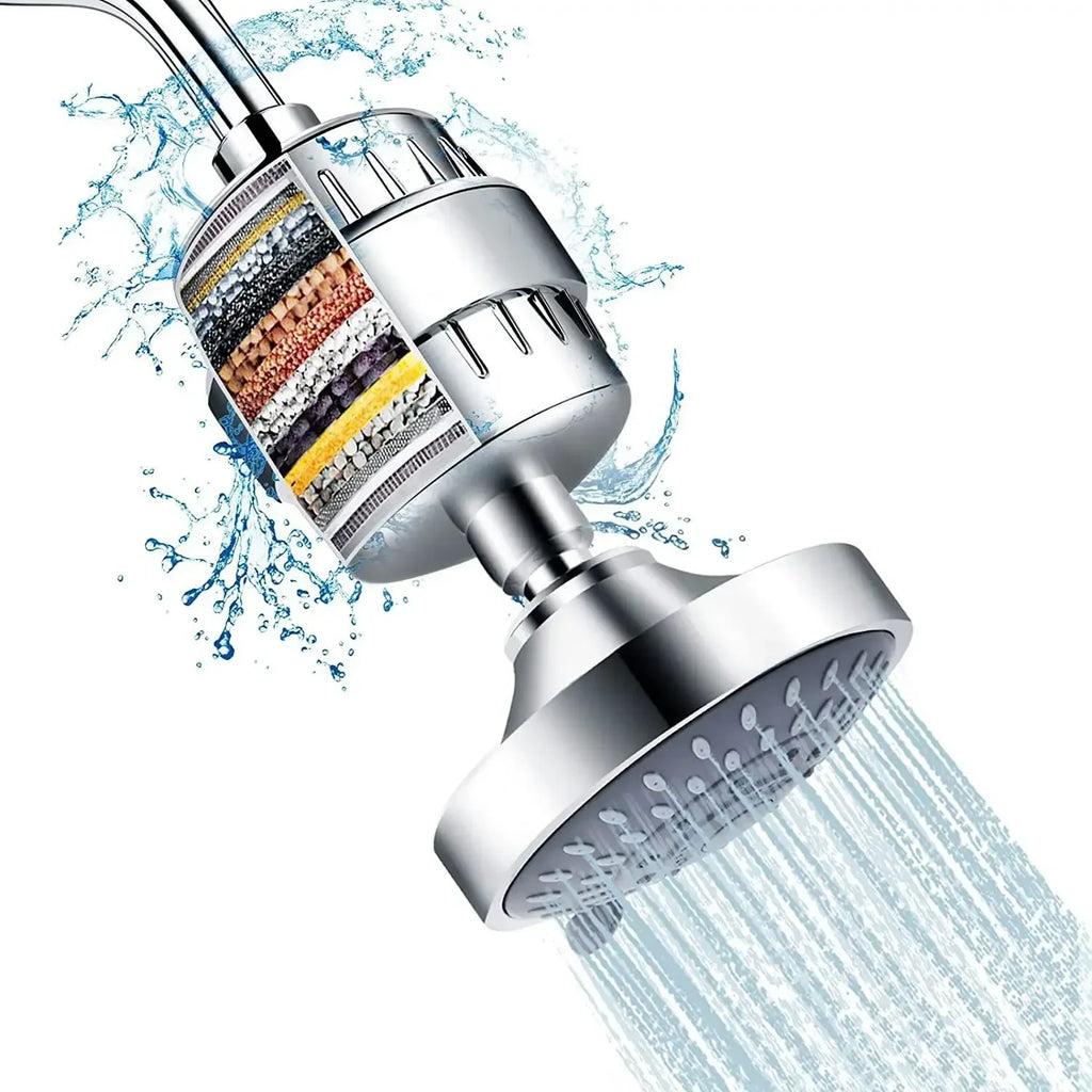 Shower head with filter, combination shower head combination, high-pressure nozzle with water filter for beauty and skincare