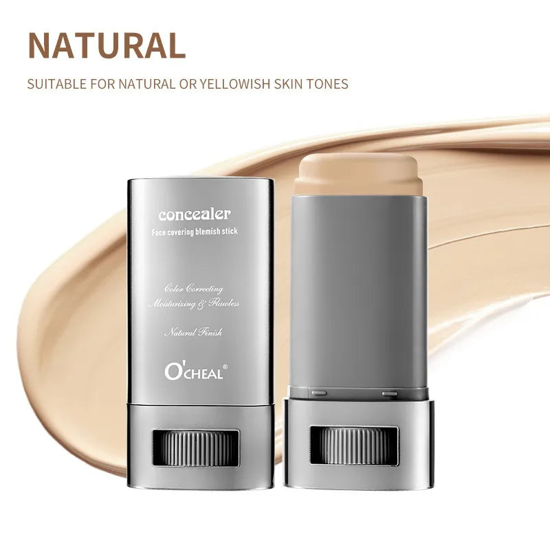 Matte Foundation Cream Stick Boosted Skin Tint Silky Texture Moisturizing Lasting Coverage Concealer Base Even Skin Tone Makeup