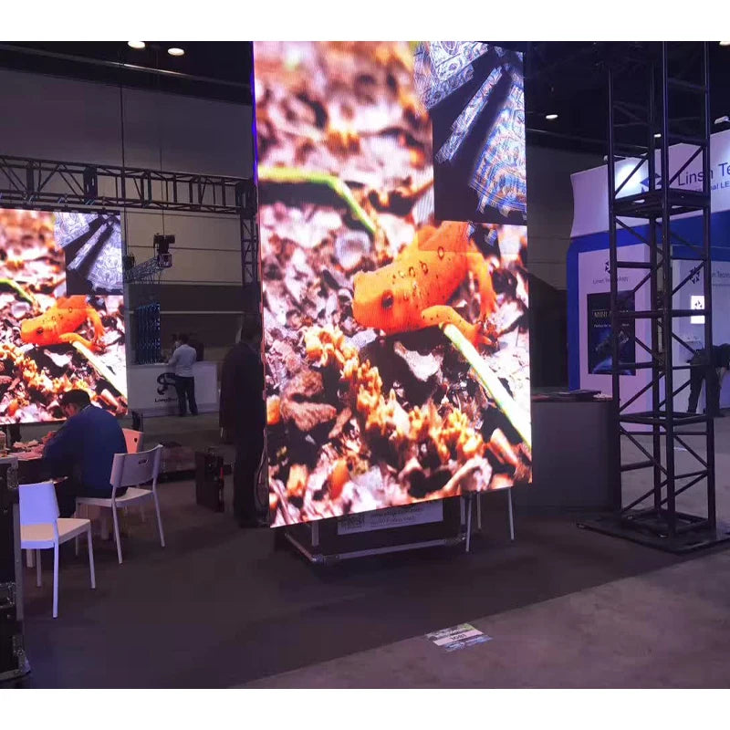 Lecede P2.6 P3.91 P4.8 Movable Indoor Outdoor Stage Background LED Screen Display Curved Rental LED Screen Digital Poster ODMHig