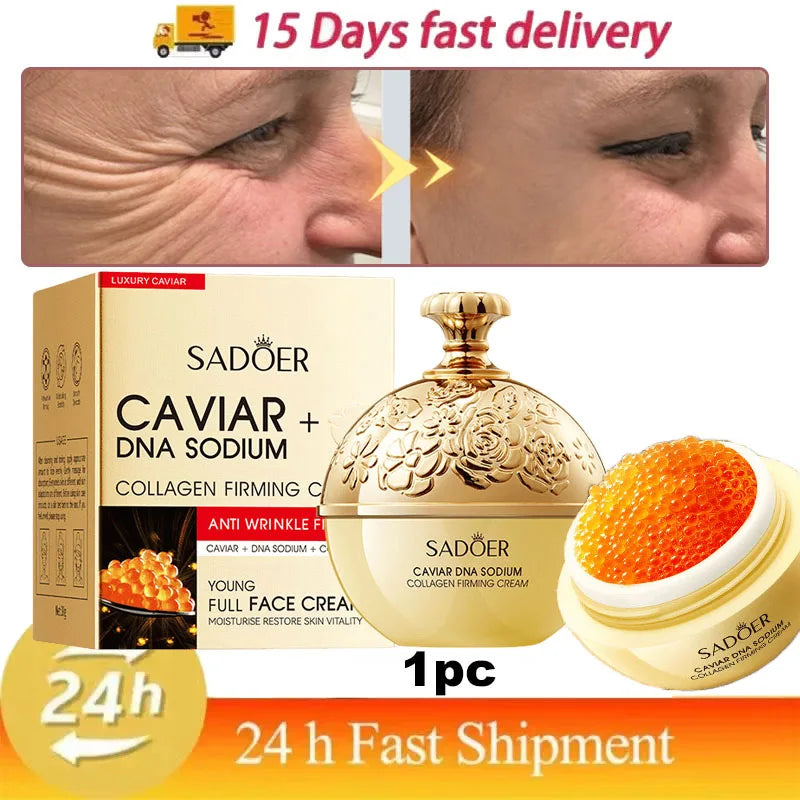 Caviar Anti-Wrinkle Face Cream Collagen Anti-Aging Firming Lift Fade Fine Lines Moisturizing Smooth Brighten Skin Care Products