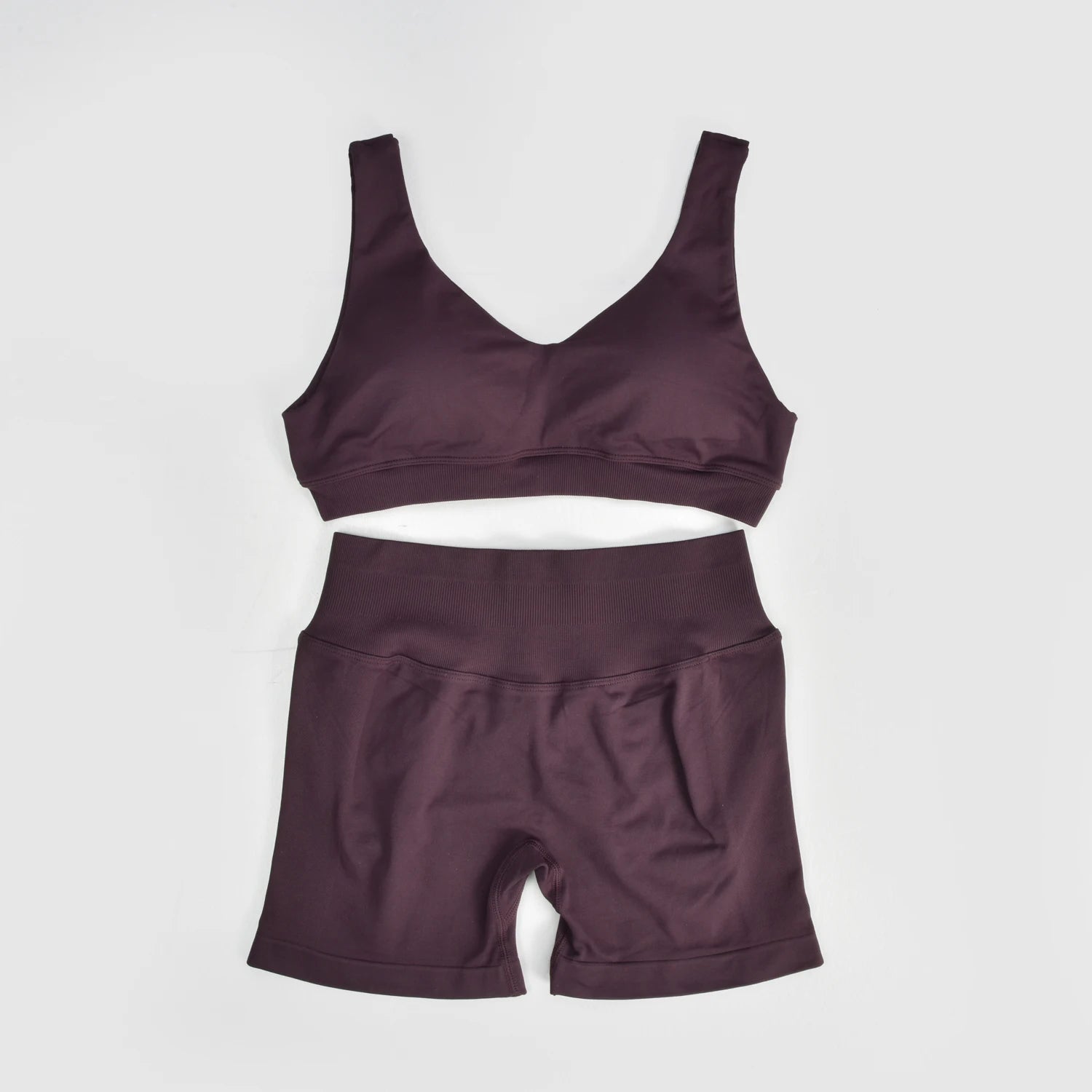 2 Piece Sets Women Outfit Longline Short Sleeve Gym Crop Top High Waist Workout Shorts Sports Suit Fitness Clothes Yoga Set