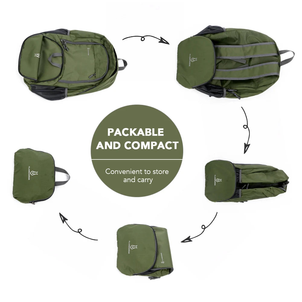 Lightweight Foldable Backpack Men Women Waterproof Packable Backpack Outdoor Travel Hiking Cycling Daypack Camping Shoulders Bag