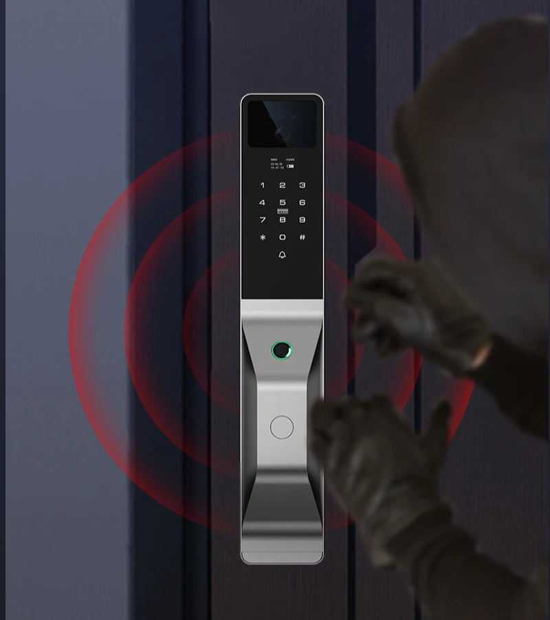 Fully Automatic Tuya Smart Password Door Lock Palm Vein 3D Facial Recognition Electronic Lock Home Fingerprint IC Card Lock