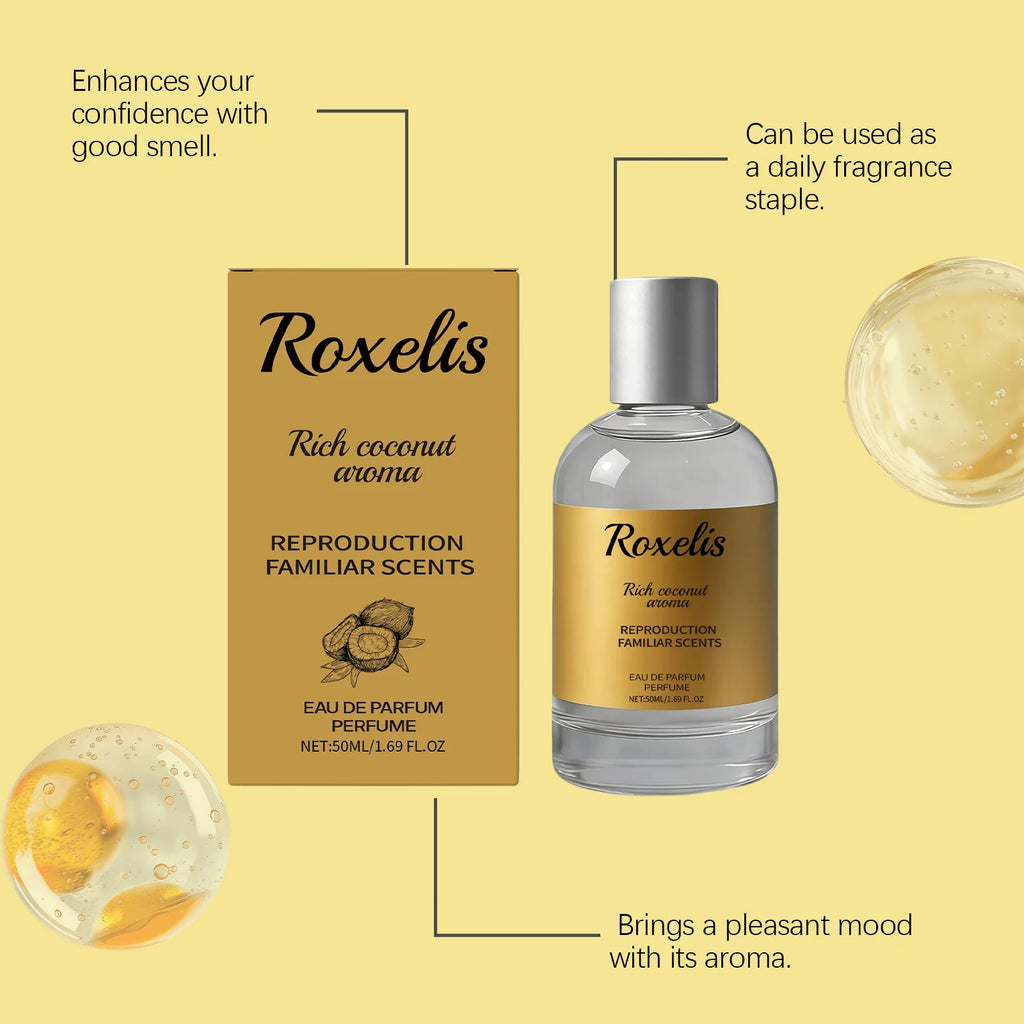 ROXELIS 50ml Fragrance Spray for Women Elegant Sweet Natural Scent Long Lasting Fragrance Portable for Daily Commute Dating