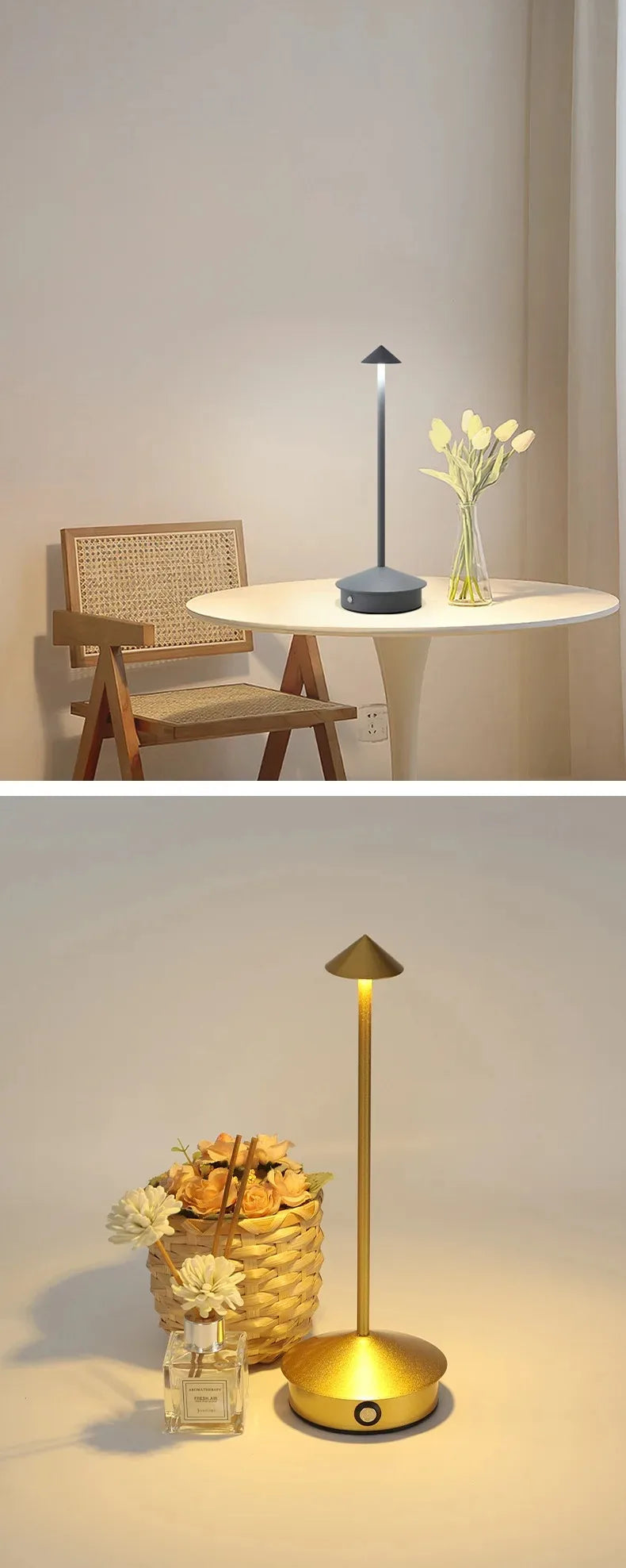 Creative Dining Touch Led Hotel Bar Coffee Pina pro Table Lamp Rechargeable Table Lamp Lampada Da Tavolo Decorative Desk Lamp