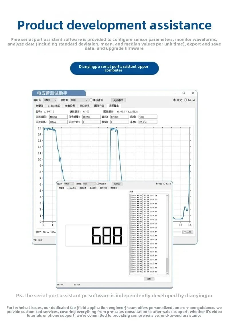 IP67 Waterproof Obstacle Avoid Module RS485 Ultrasonic Level Sensor Container Water Level Monitor