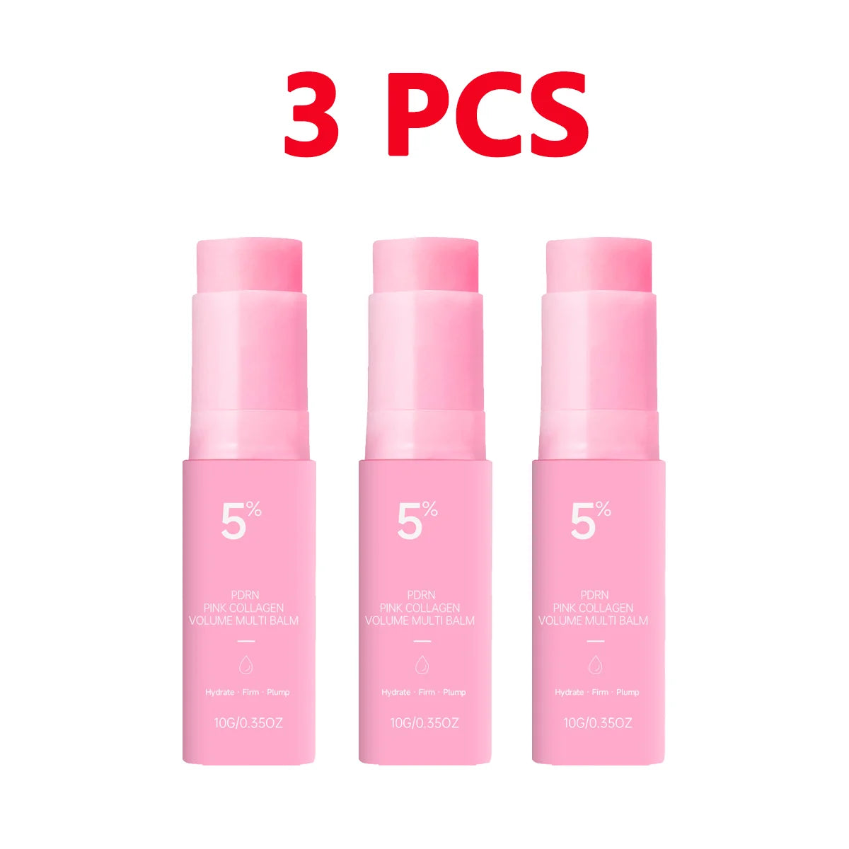 PDRN Pink Collagen Volume Multi Balm Stick – Hydrating Multi Care Stick for Face, Eye & Lip, Fine Line & Wrinkle Care K-Beauty