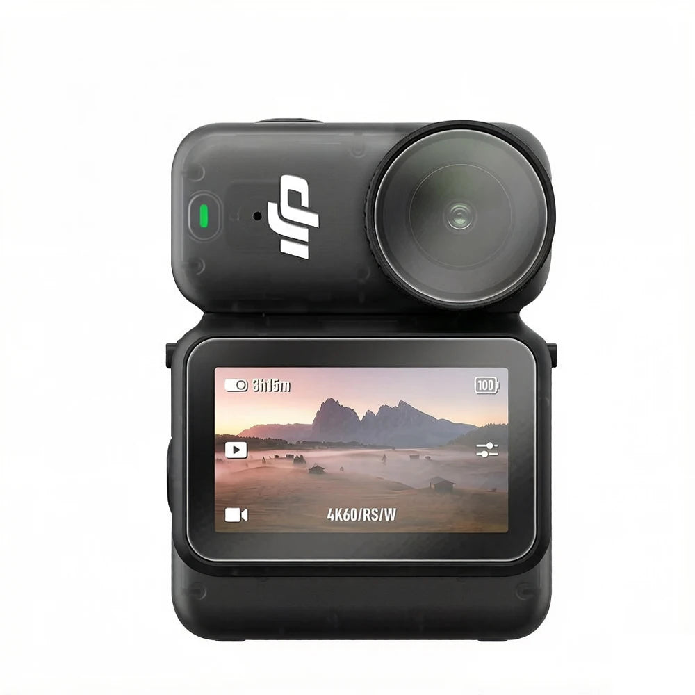9H Tempered Glass Screen & Lens Protector for DJI Osmo Nano Action Camera, HD Anti-Scratch Explosion-Proof Film Protective Kit