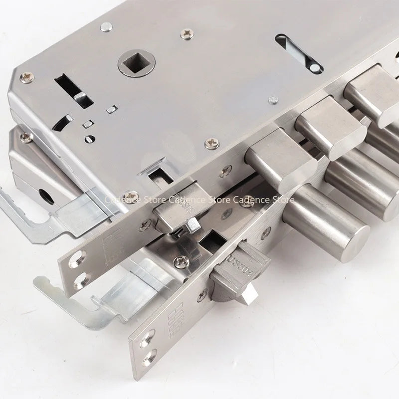 24x240 6068 Security Door Lock Body 304 Stainless Steel Internal Gear Structure Anti Stuck For Smart Fingerprint Lock