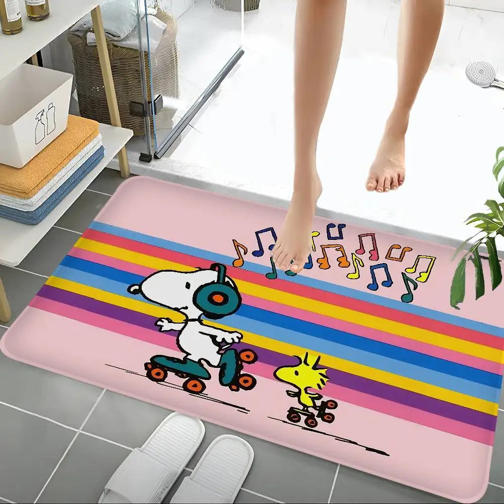 Cute Dog S-Snoopy Kitchen Mat Cheaper Anti-slip Modern Living Room Balcony Printed Modern Home Decor