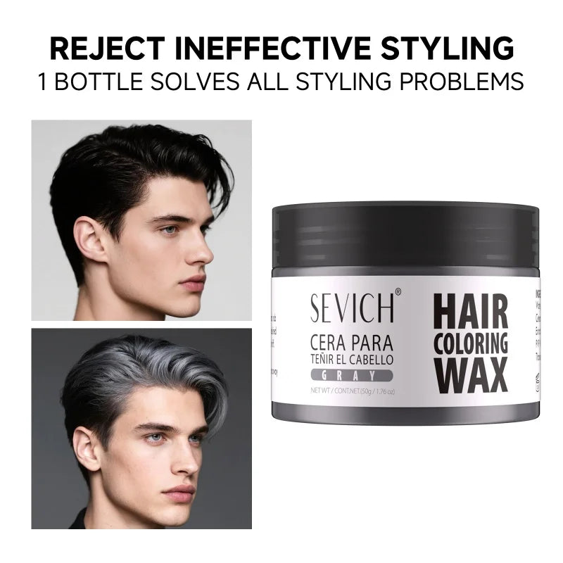 SEVICH Fashion One-Time Hair Color Wax Styling Temporary Dye Cream Gel Mud Pomade For Beards Eyebrow Easy To Wash Hair Dye Wax
