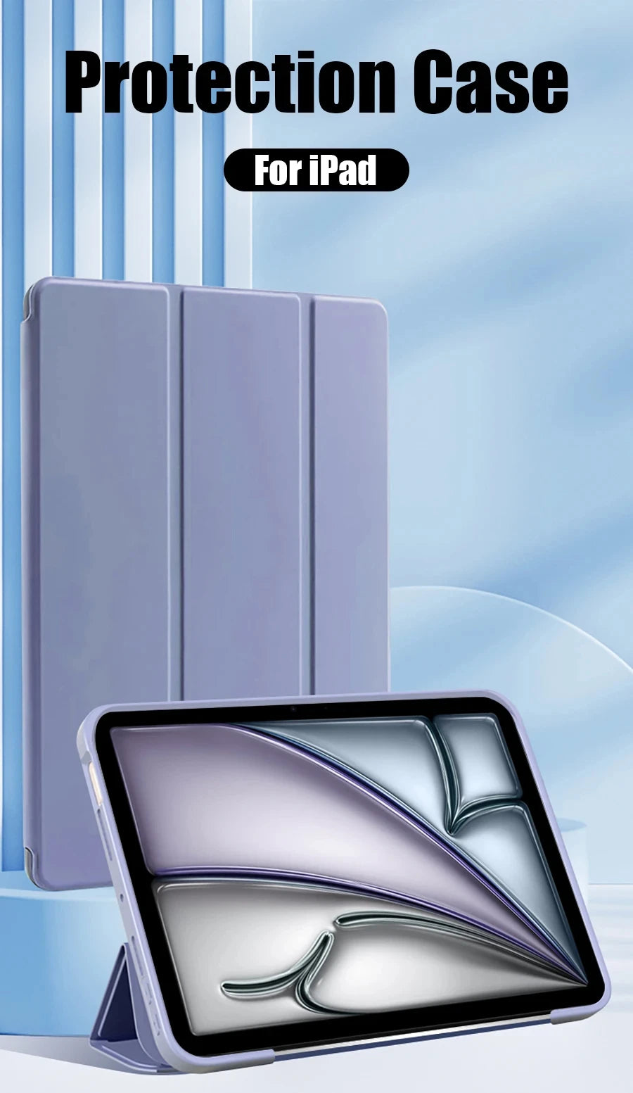 For iPad 11 A16 Case 2025 11inch TPU Tri-Fold Magnetic Stand Tablet Cover Funda For iPad 11th Generation Case A3355 A3356 A3354